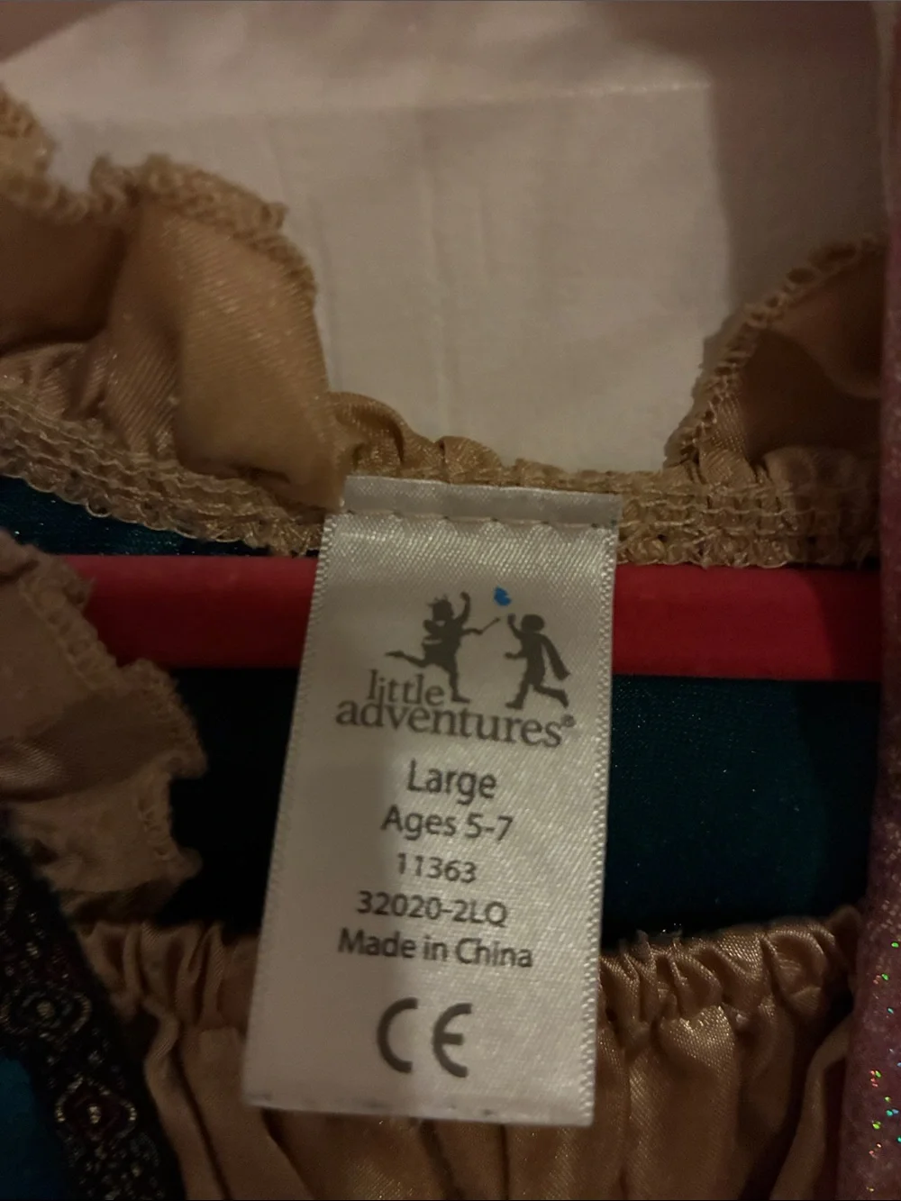 Teal & Gold Girls' Renaissance Costume Dress up